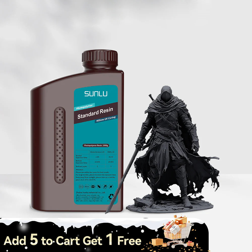 [Get 5 for the Price of 4] 1000g Standard Resin, Water-wash Standard Resin and Standard Plus Resin