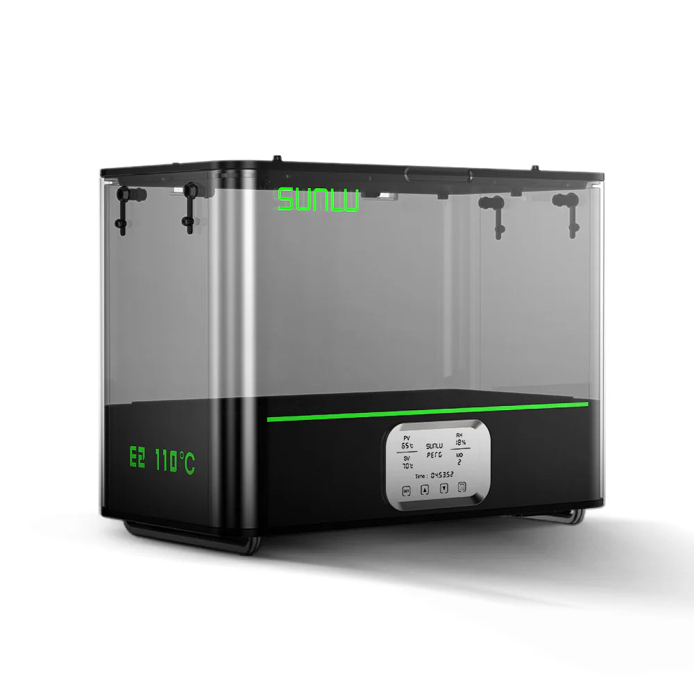 SUNLU FilaDryer E2, Up to 110℃, Professional Drying and Annealing, Born for Engineering 3D Printing Filaments
